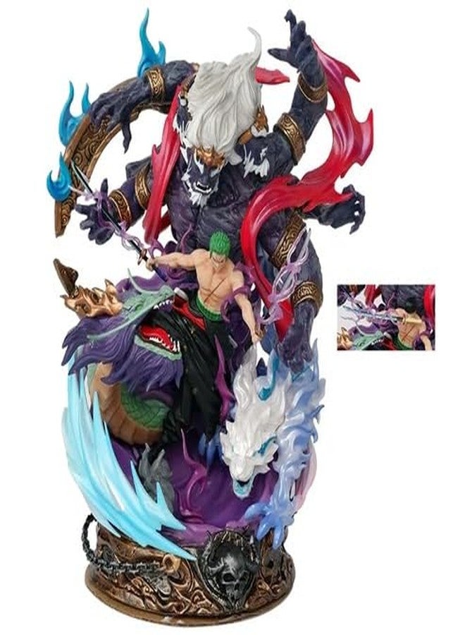 Trunkin One Piece Roronoa Zoro Demon Dragon god The Mythological Asura 20cm Action Figure - Image 1
